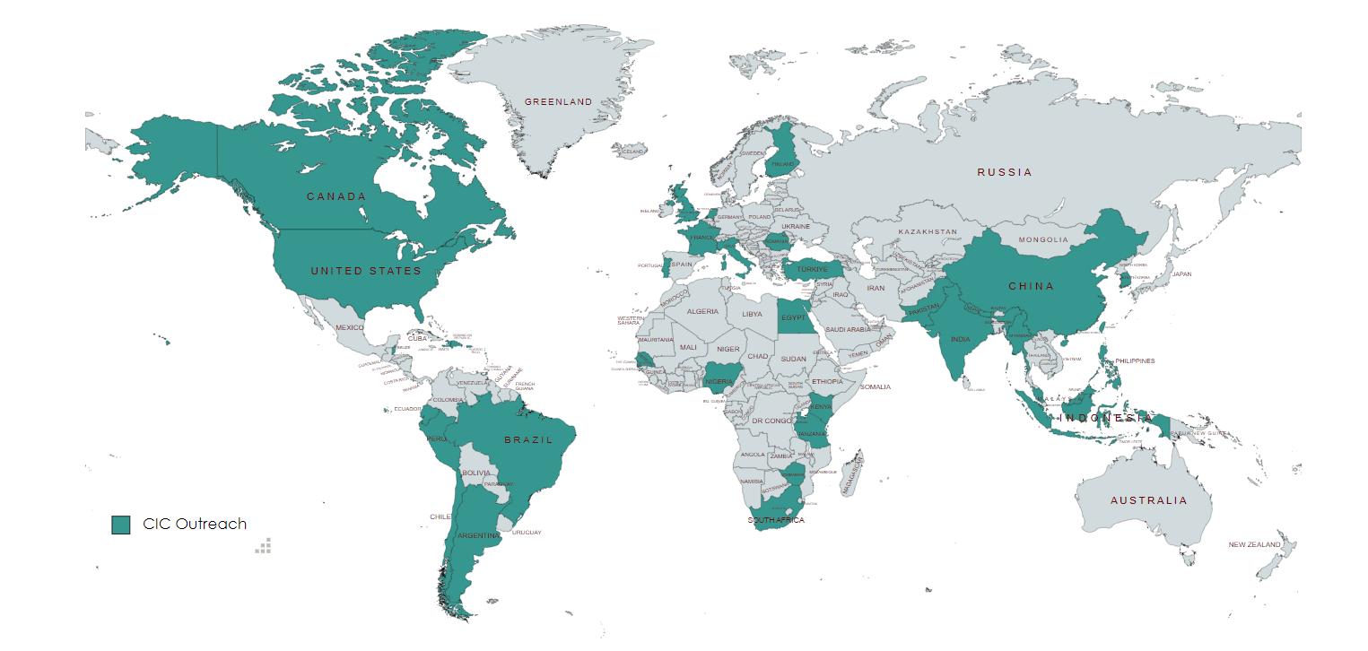 Map of CIC Community Outreach