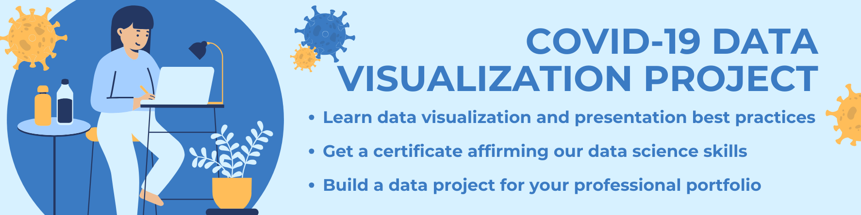 COVID-19 Data Visualization Project advert