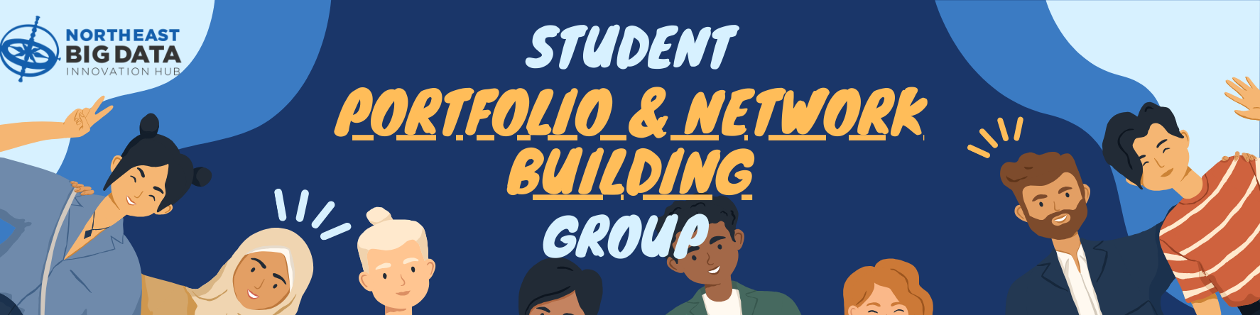 Banner advert for Student Portfolio & Network Building Group